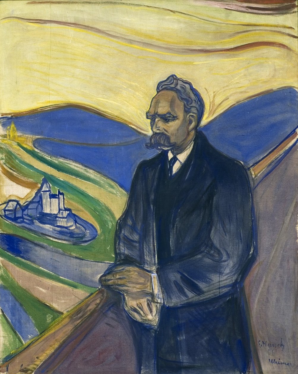 Friedrich Nietzsche door Edvard Munch