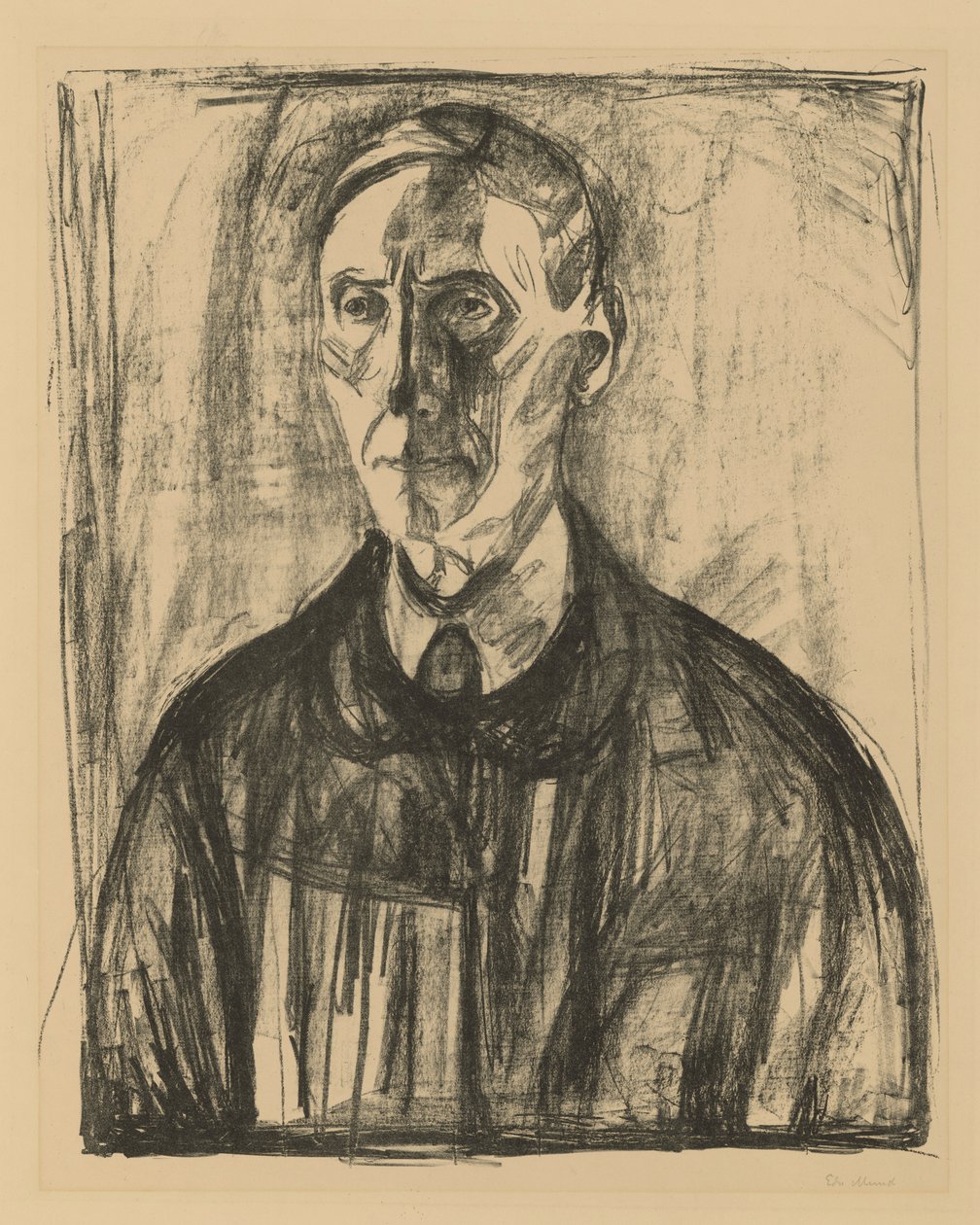 Kristian Schreiner door Edvard Munch