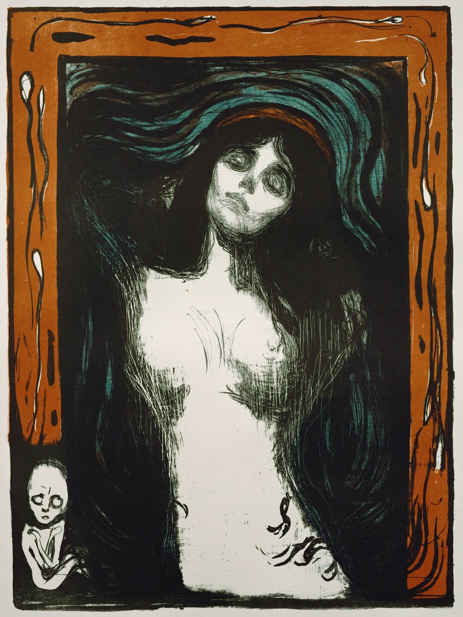 Madonna door Edvard Munch