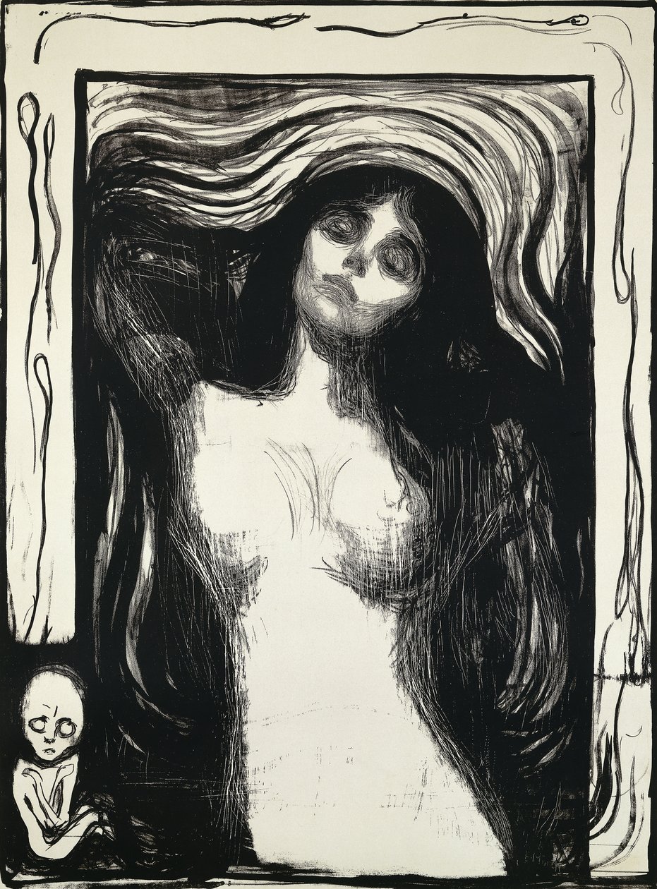 Madonna door Edvard Munch