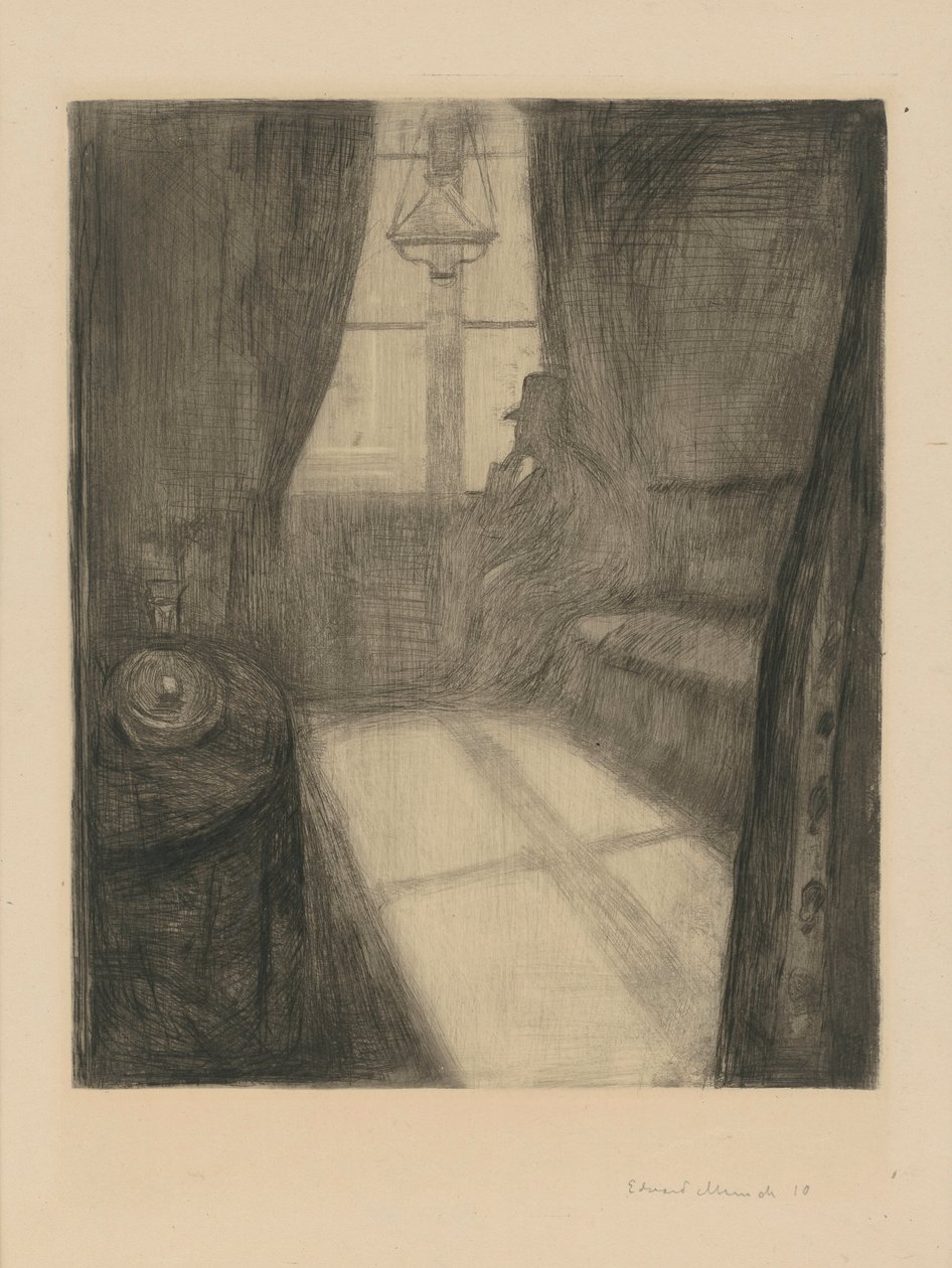 Maanlicht. Nacht in Saint-Cloud door Edvard Munch