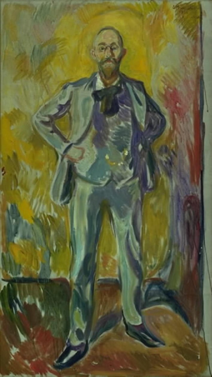 Portret van Professor Daniel Jacobson door Edvard Munch