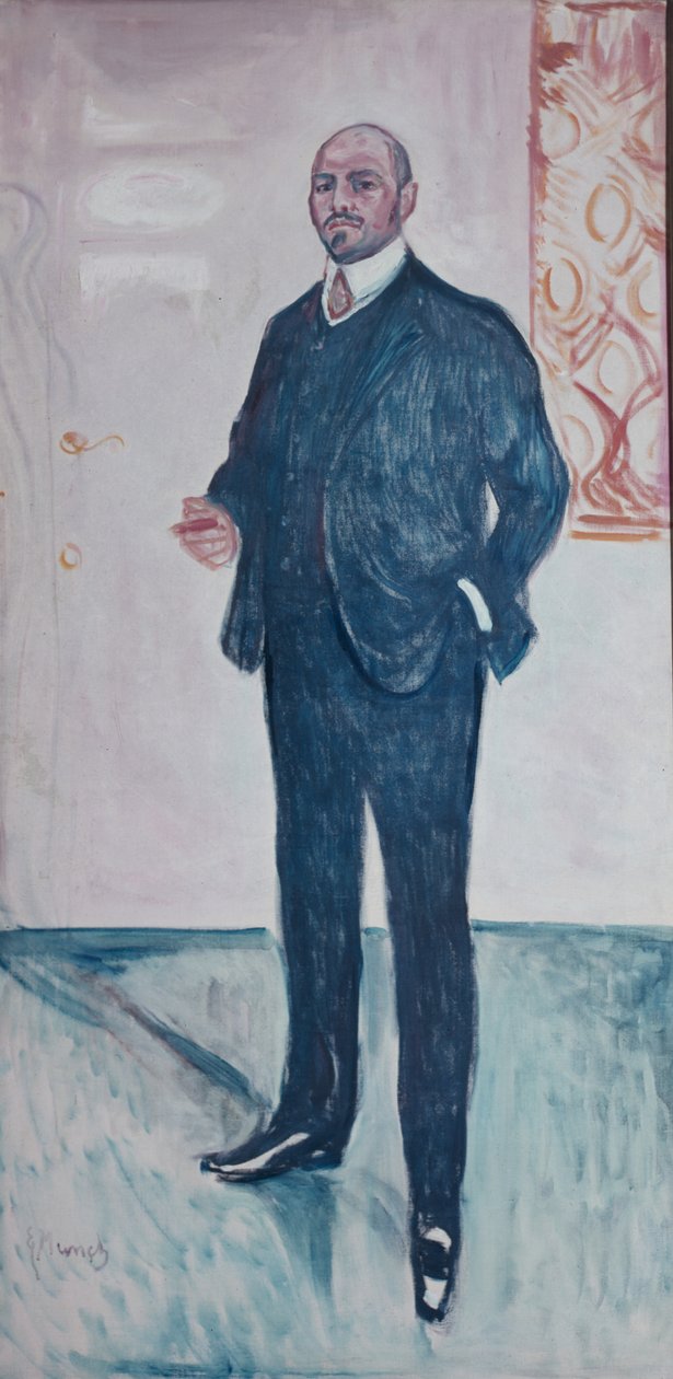 Professor Walther Rathenau door Edvard Munch