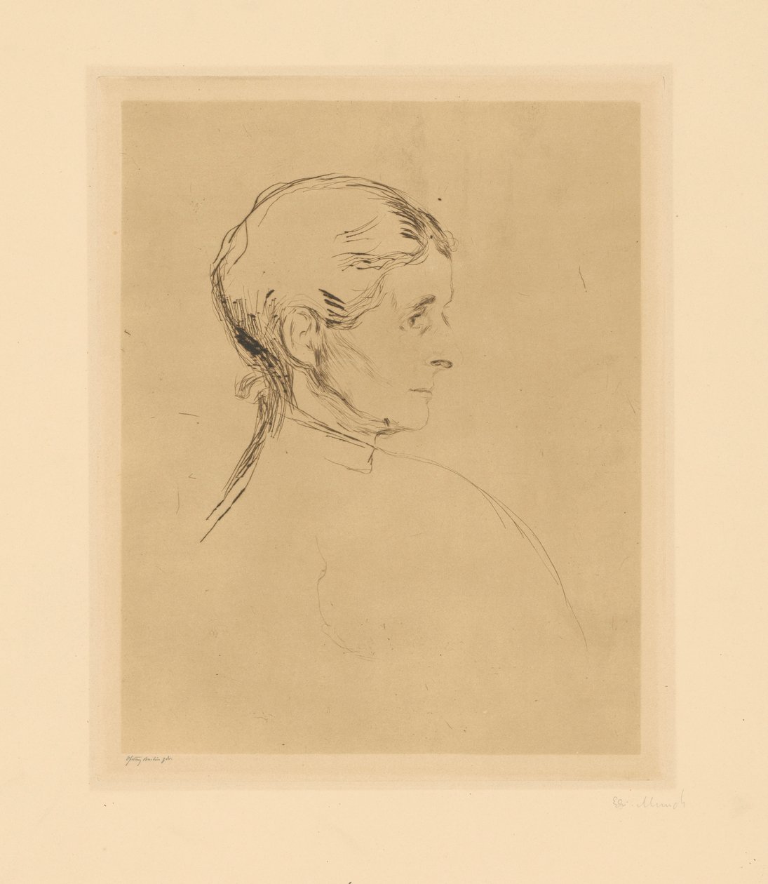 Ragnhild Heiberg door Edvard Munch