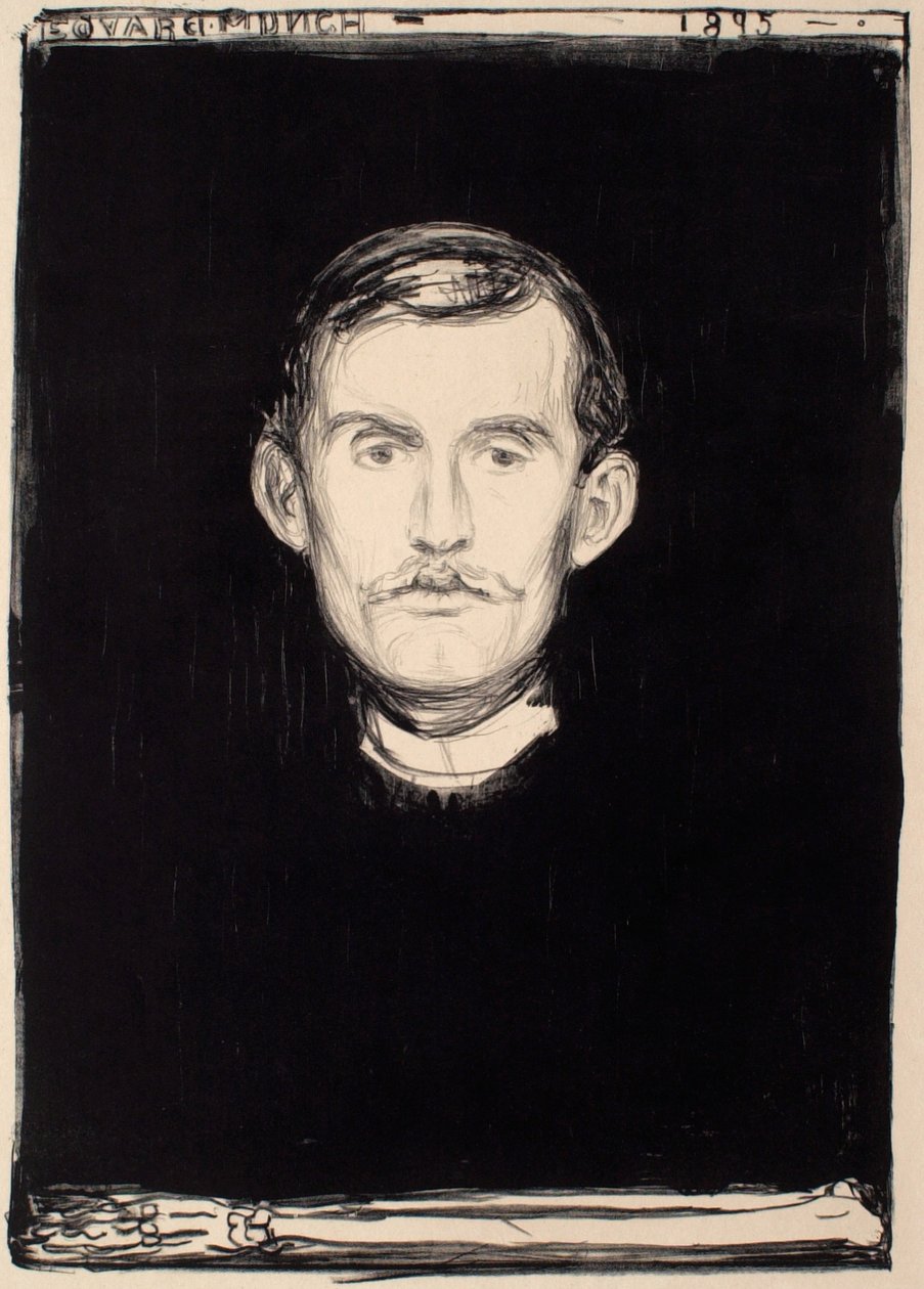 Zelfportret door Edvard Munch