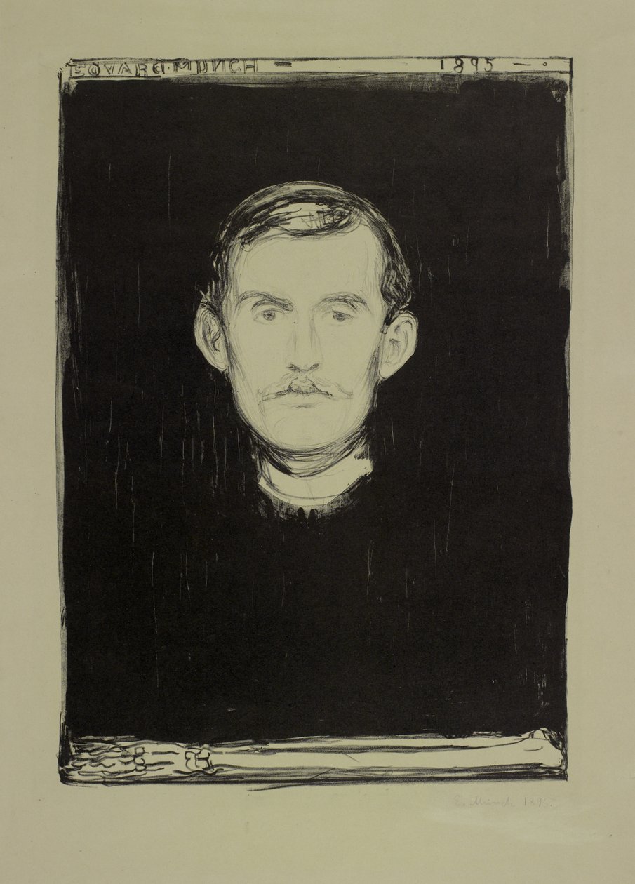 Zelfportret door Edvard Munch