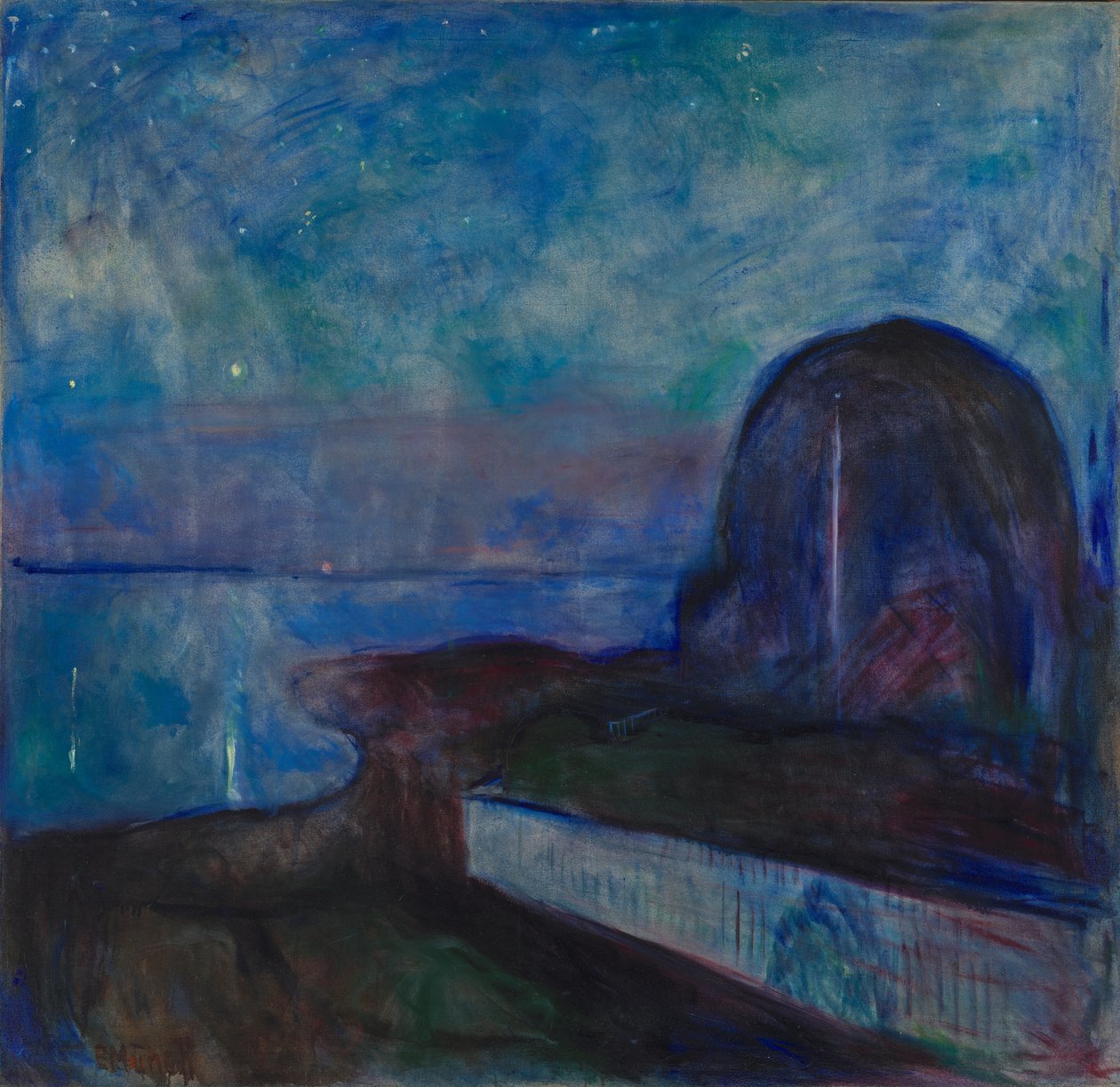 Sterrennacht door Edvard Munch