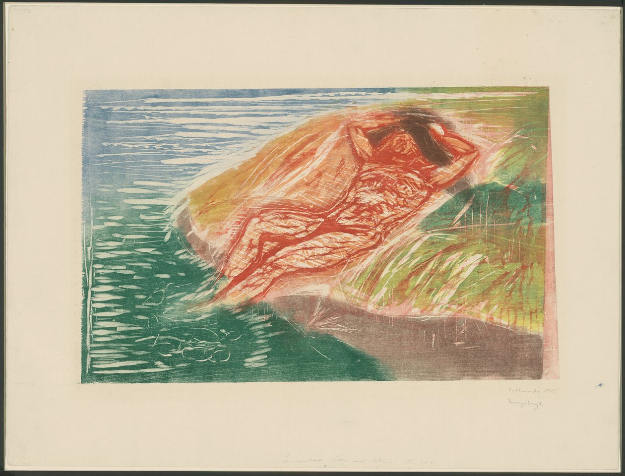 Zonnebaden I door Edvard Munch