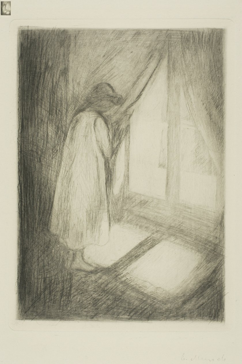 Het meisje bij het raam door Edvard Munch