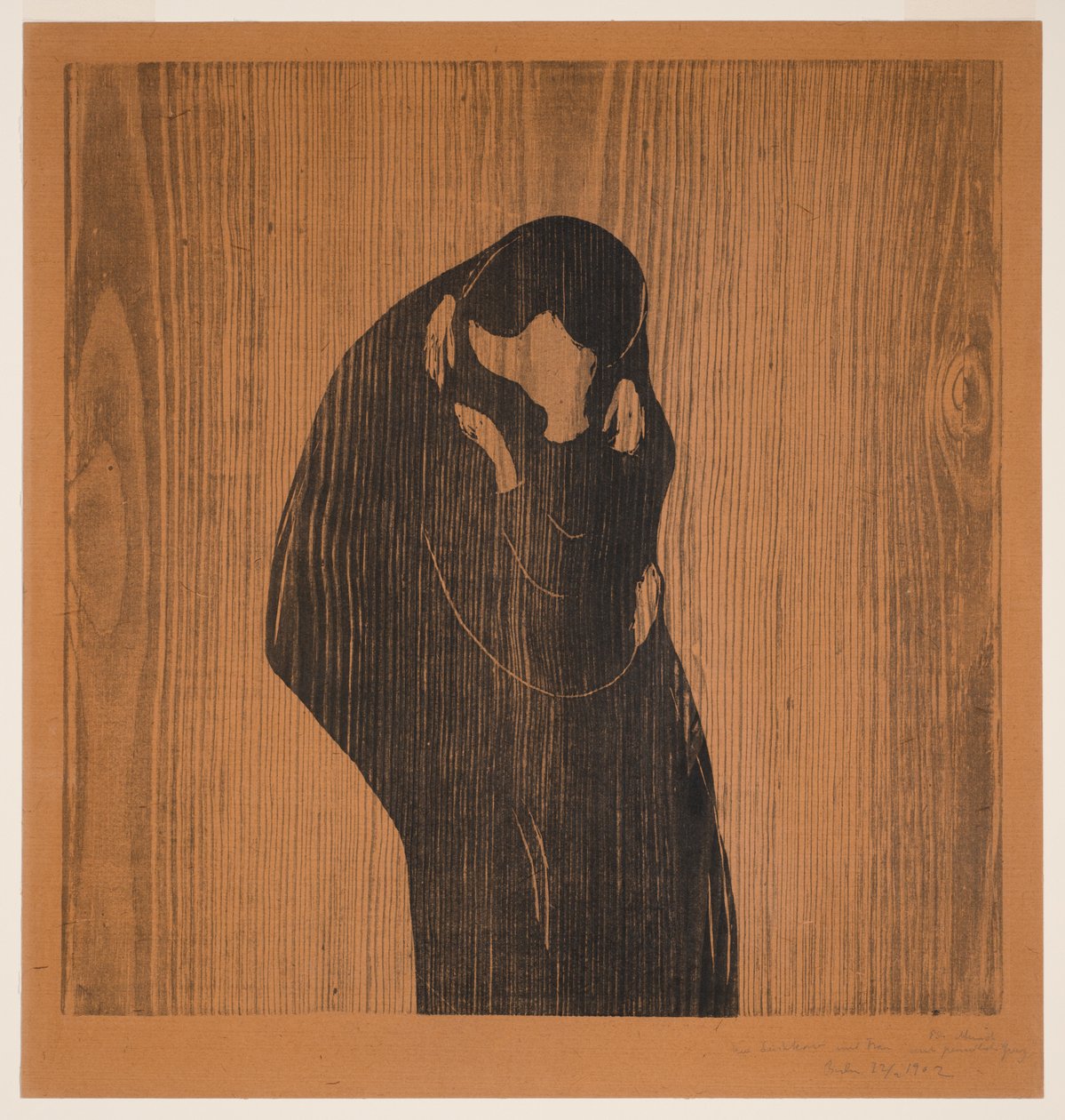 De kus IV door Edvard Munch