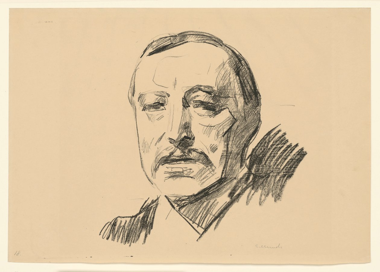 Torvald Stang II door Edvard Munch