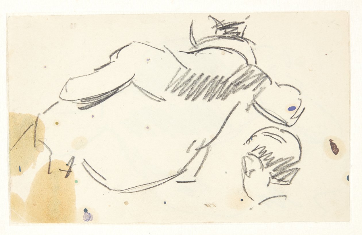 Figurenstudie voor het Langelinie-beeld door Edvard Weie