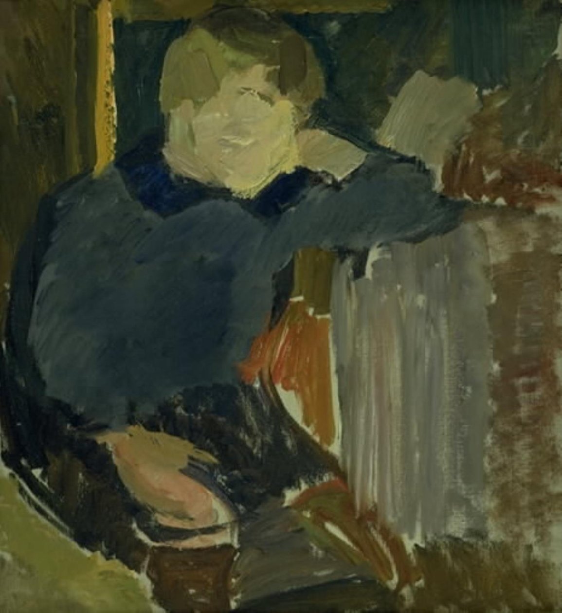 Portret van een jongen door Edvard Weie
