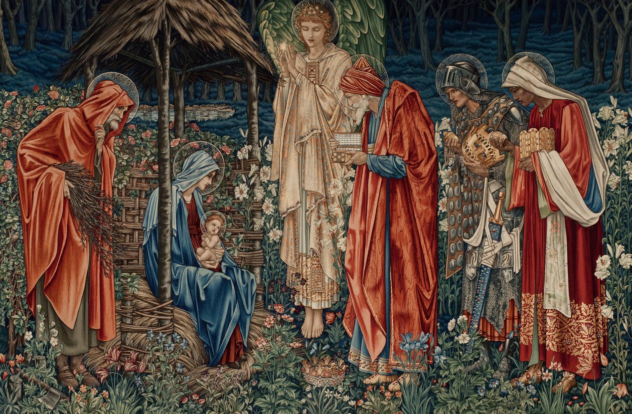 De Aanbidding der Wijzen door Edward Burne-Jones