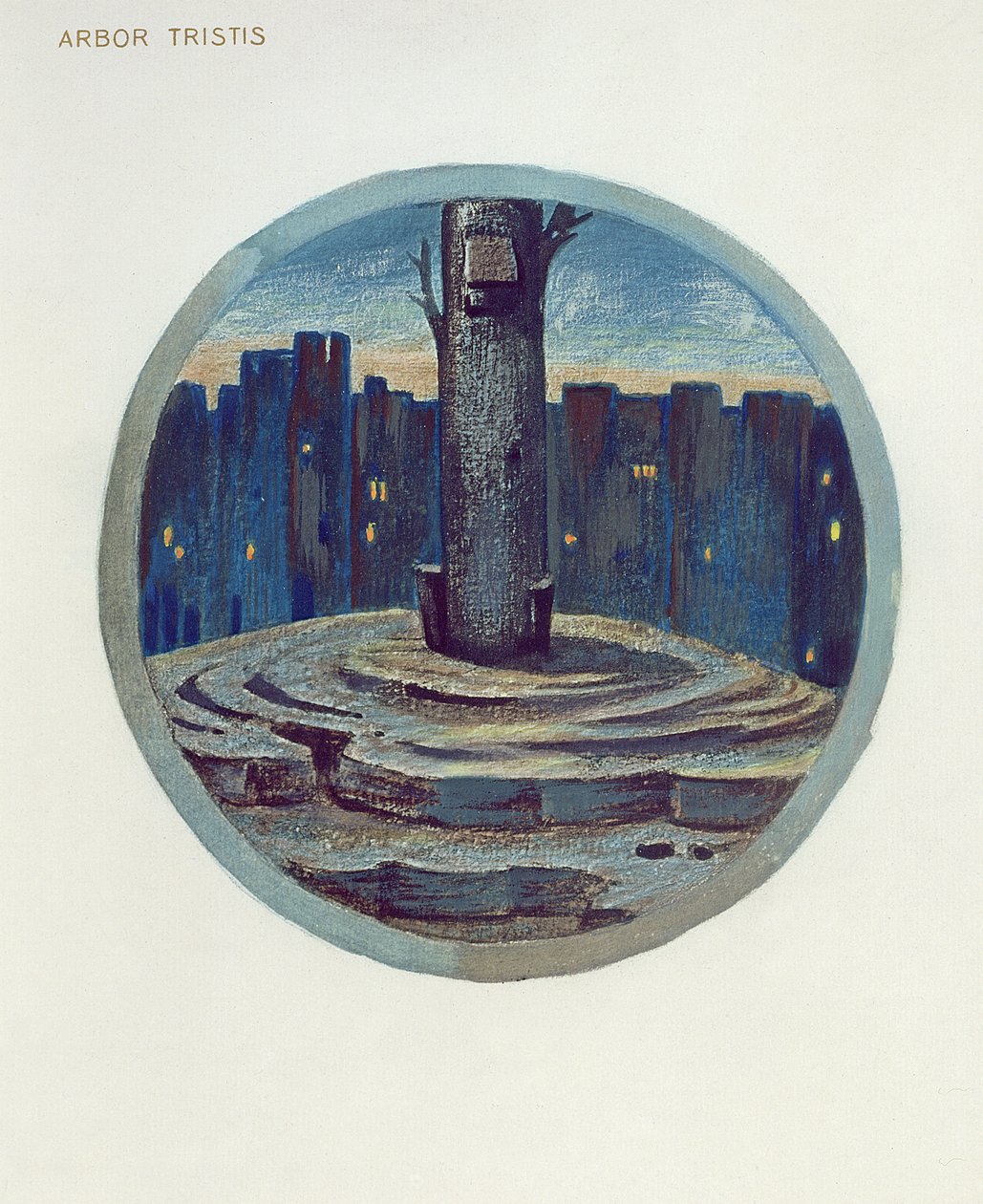 Bloemenboek Illustratie: XXVIII. Arbor Tristis, 1905 door Edward Burne Jones