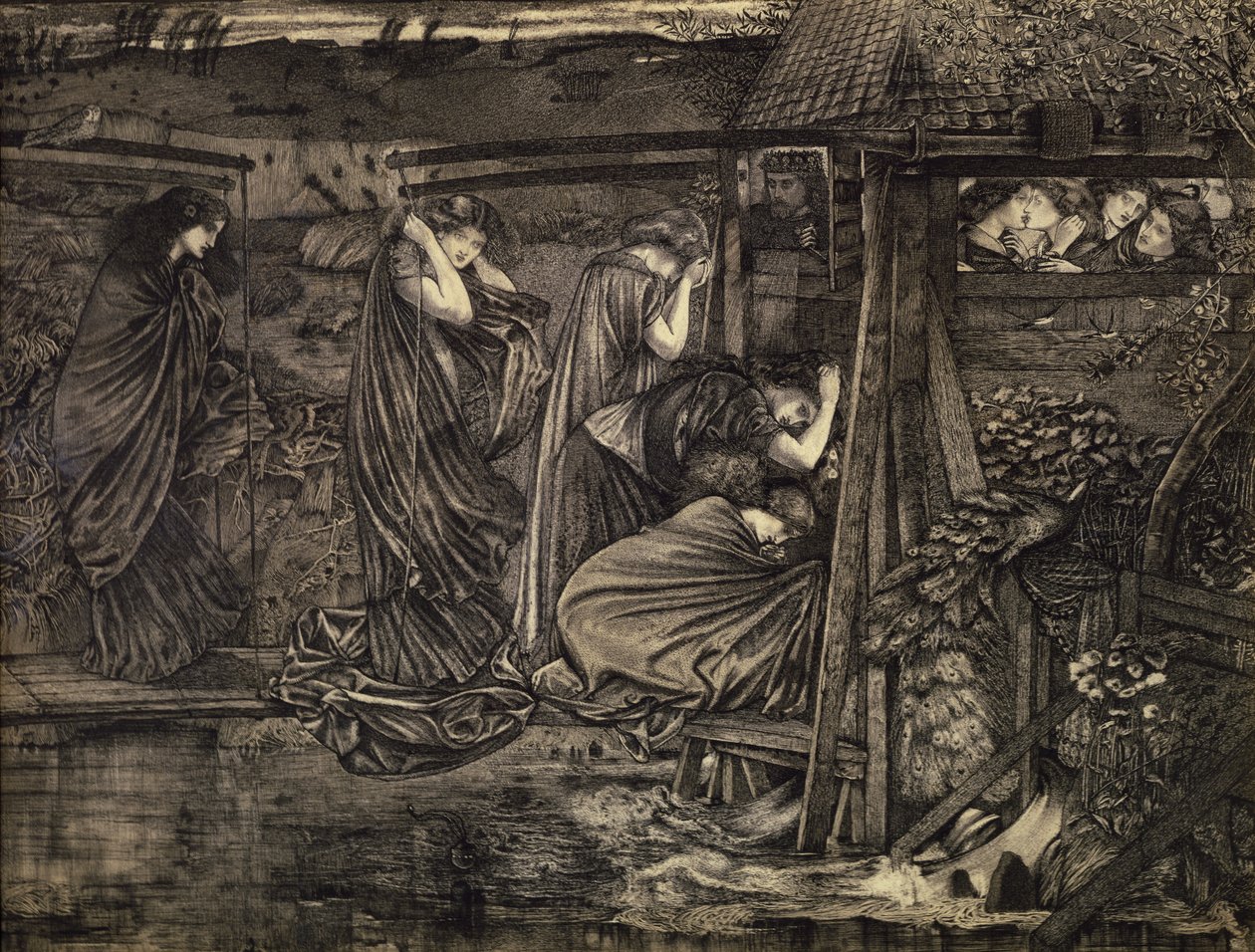 De wijze en dwaze maagden door Edward Burne Jones