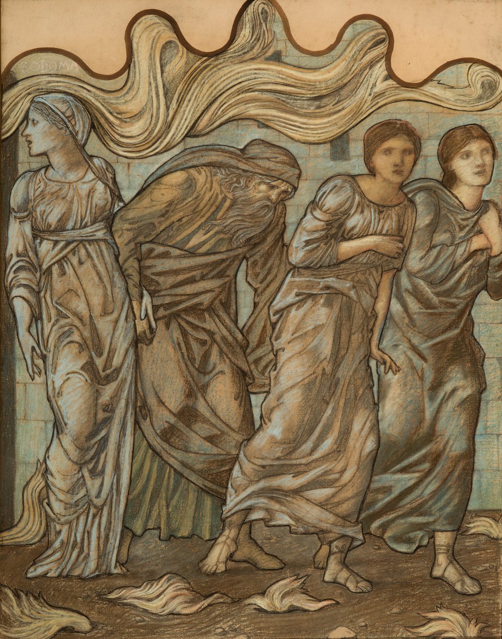 Lot en zijn Dochters door Edward Burne-Jones