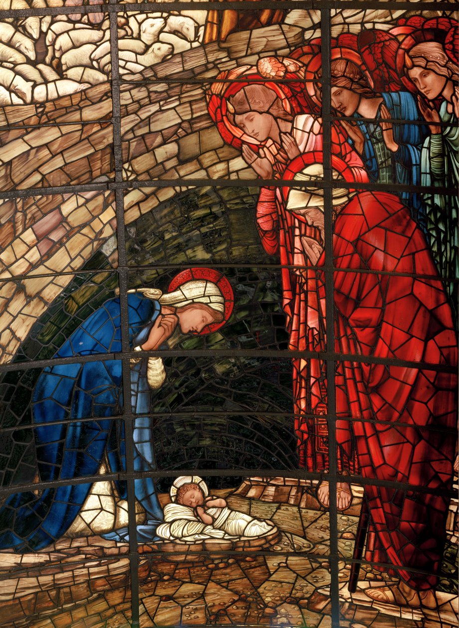 Het Geboorteraam, detail, 1888 door Edward Burne Jones