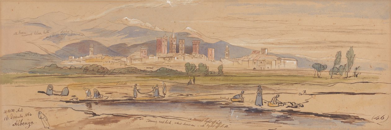 Albenga door Edward Lear