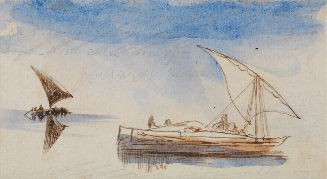 Boten op de Nijl door Edward Lear