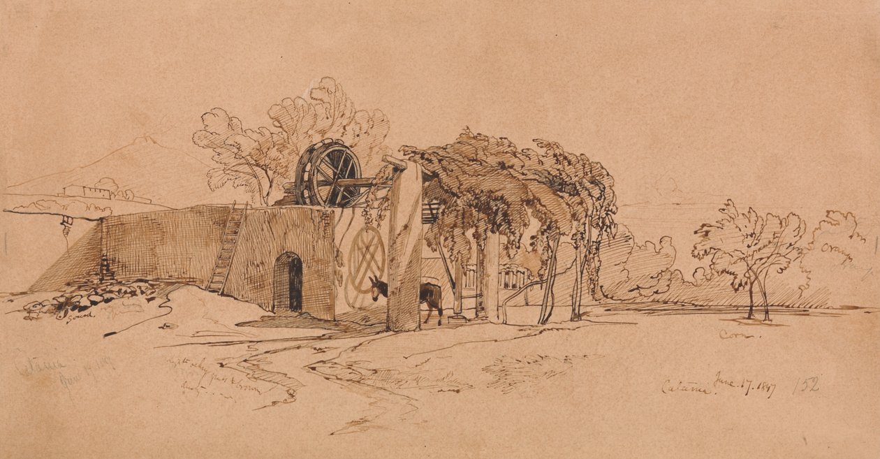 Catania door Edward Lear