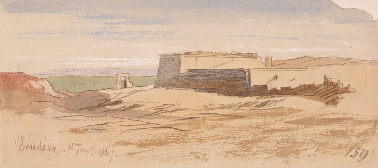 Dendera 159 door Edward Lear
