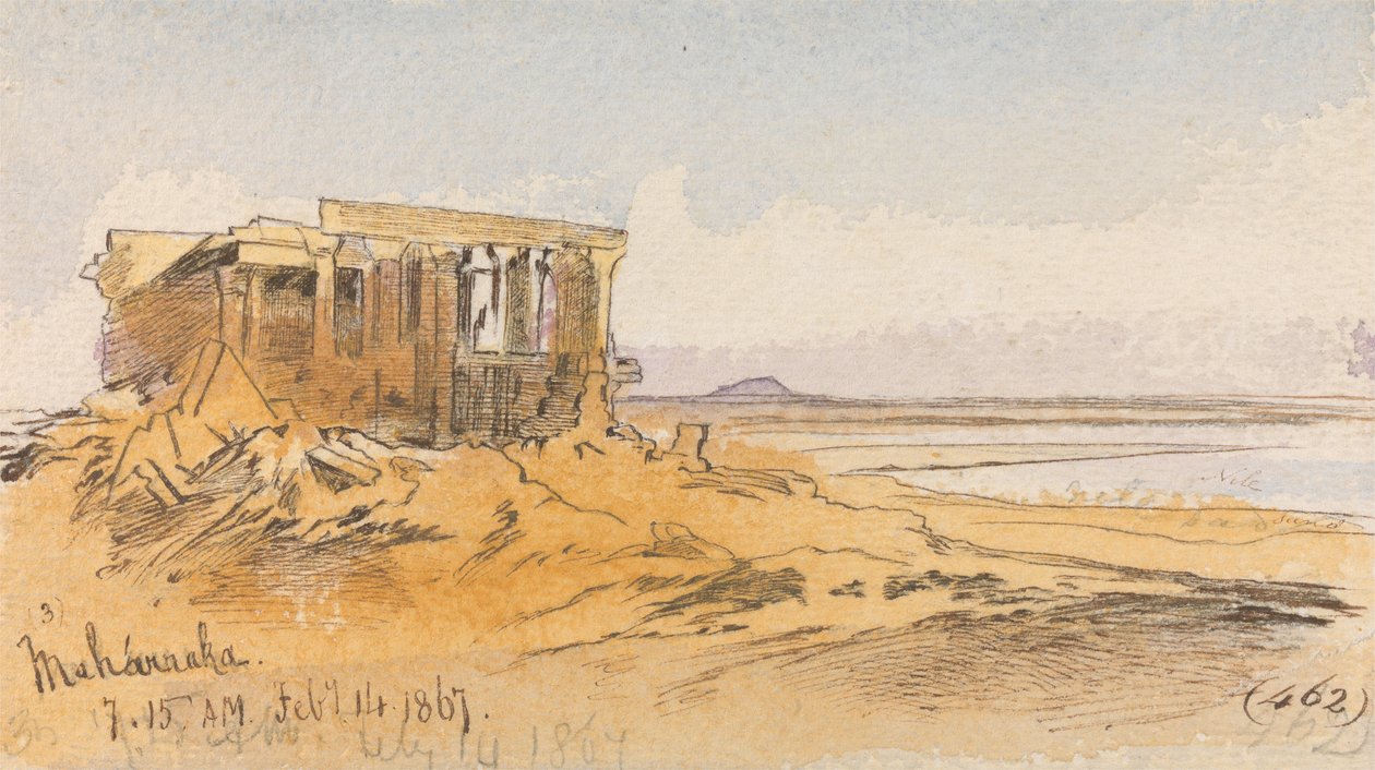 Maharraka, 7-15 a.m., 14 februari 1867 (462) door Edward Lear
