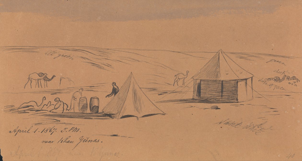 Dichtbij Khan Yunas door Edward Lear