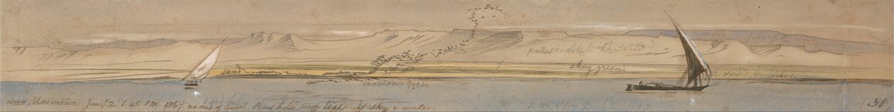 Nabij Maimoun door Edward Lear