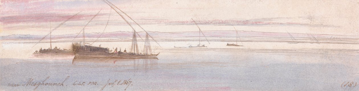 Bij Mesghouneh door Edward Lear