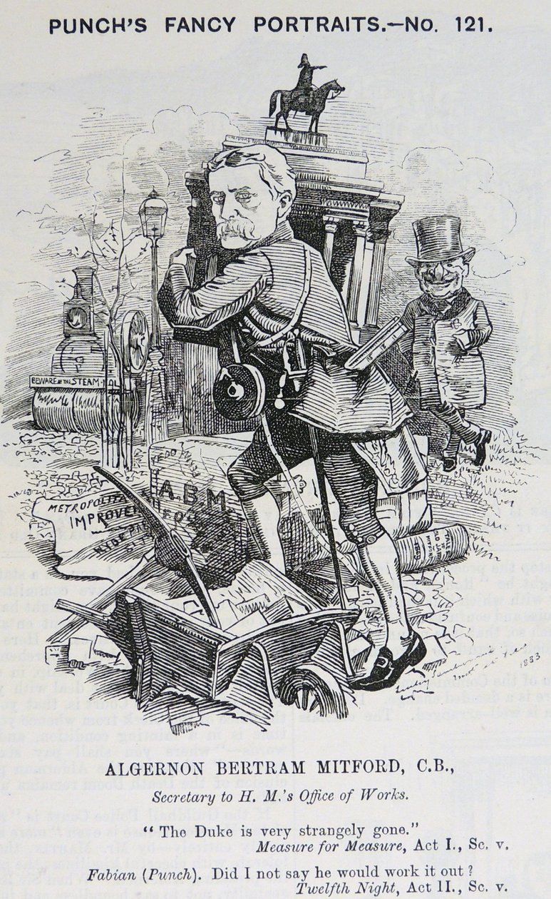 Algermon Bertram Mitford, 1883 door Edward Linley Sambourne