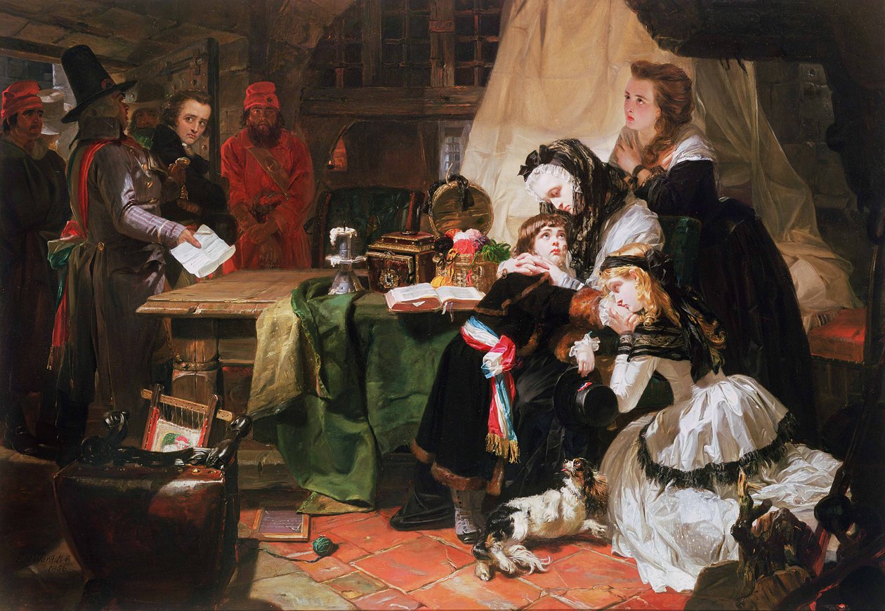Marie Antoinette en haar kinderen door Edward Matthew Ward