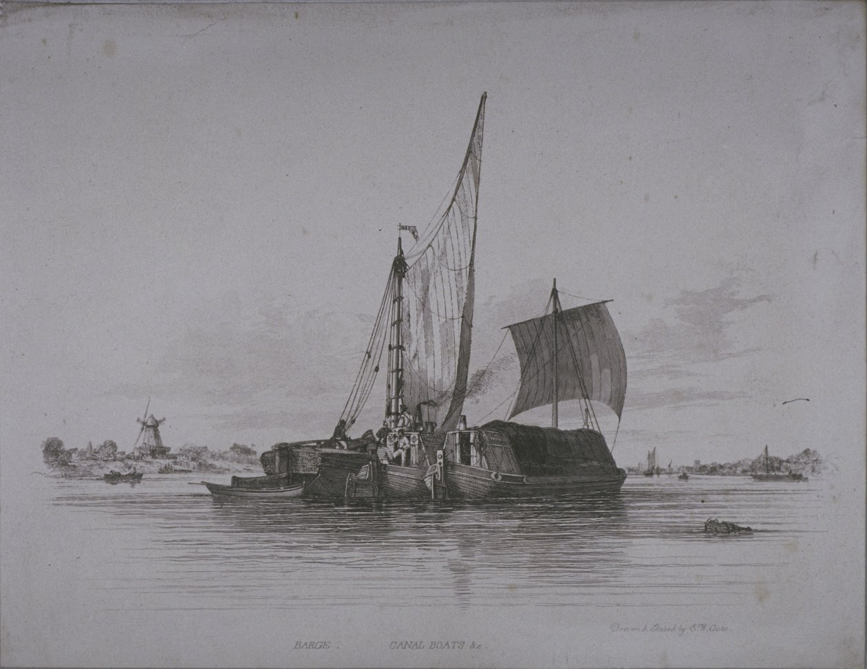 Uitzichten op de rivier de Theems, 1829 door Edward William Cooke
