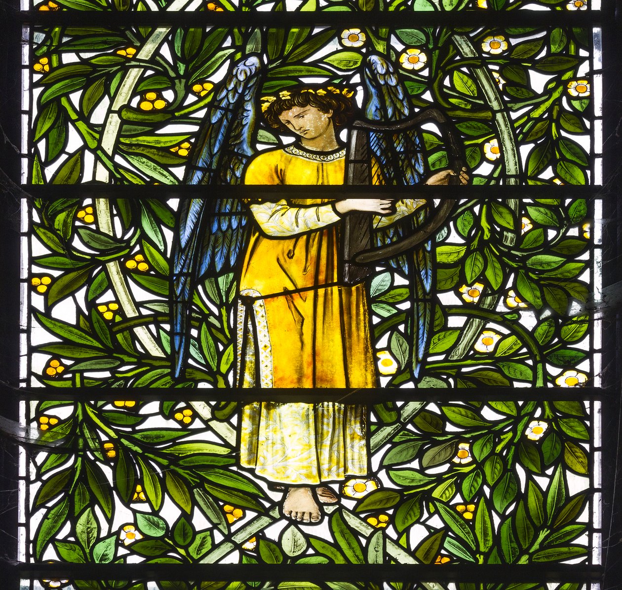 Engel Muzikant, 1873 door Edward and Morris Burne Jones