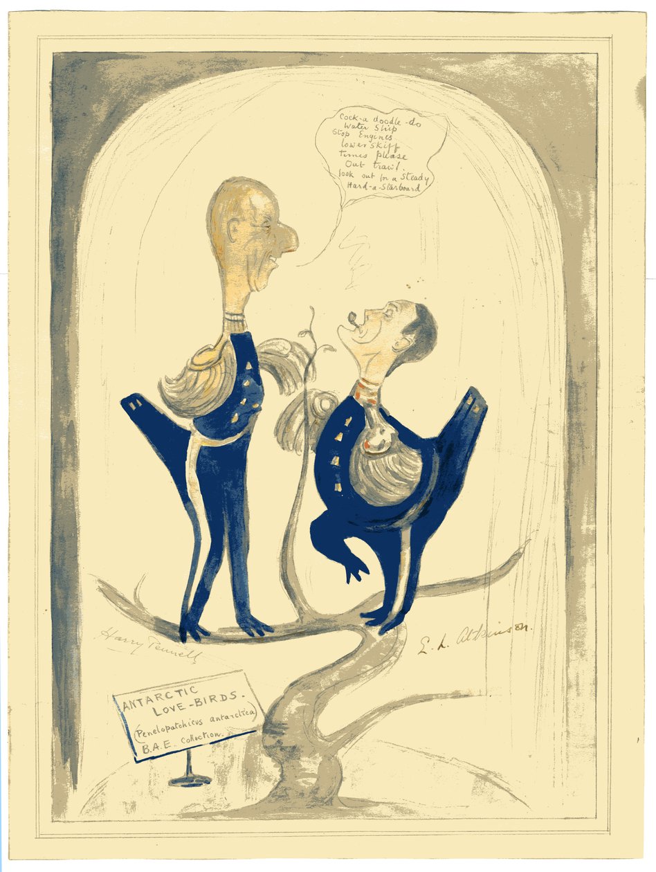 Harry Pennell en Dr. E.L.A. Atkinson, 1910-12 door Edward Adrian Wilson