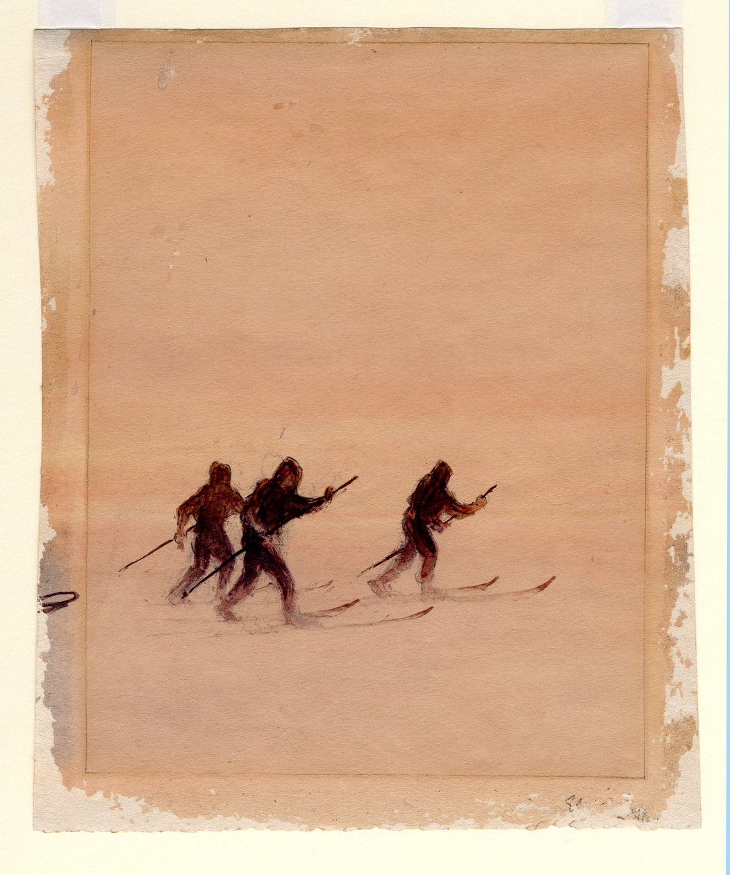 Mannen op ski