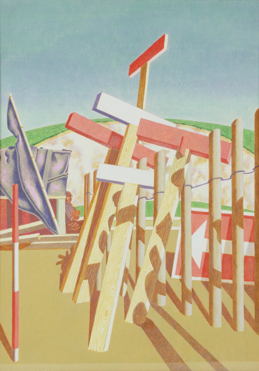 Een Sussex-bypass door Edward Alexander Wadsworth