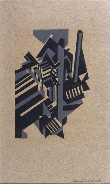 Bradford: Uitzicht op een stad, ca. 1914 door Edward Alexander Wadsworth