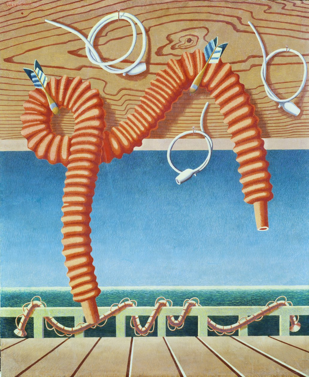 Het perspectief van luiheid door Edward Alexander Wadsworth