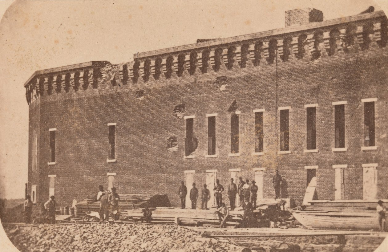 De evacuatie van Fort Sumter, april 1861, april 1861 door Edward Anthony