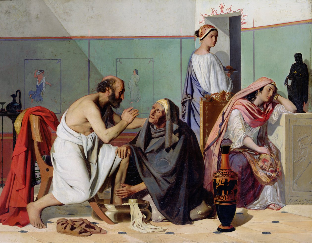 De Terugkeer van Odysseus door Edward Armitage