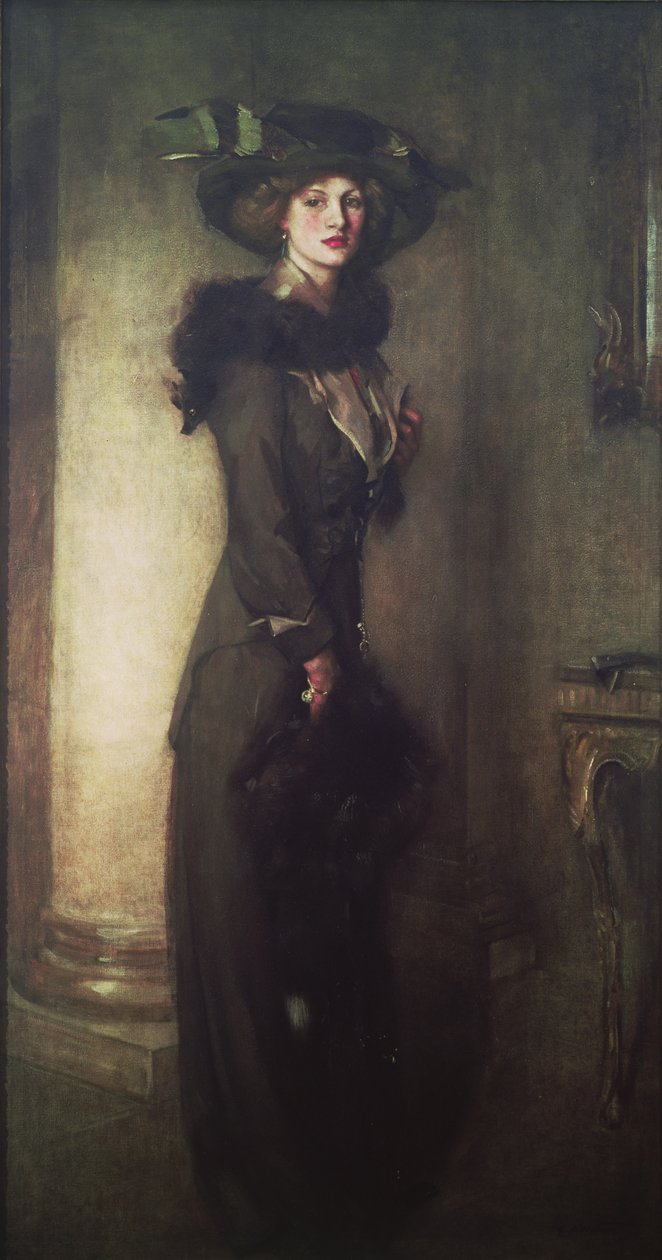 De Beverhoed, c.1912 door Edward Arthur Walton