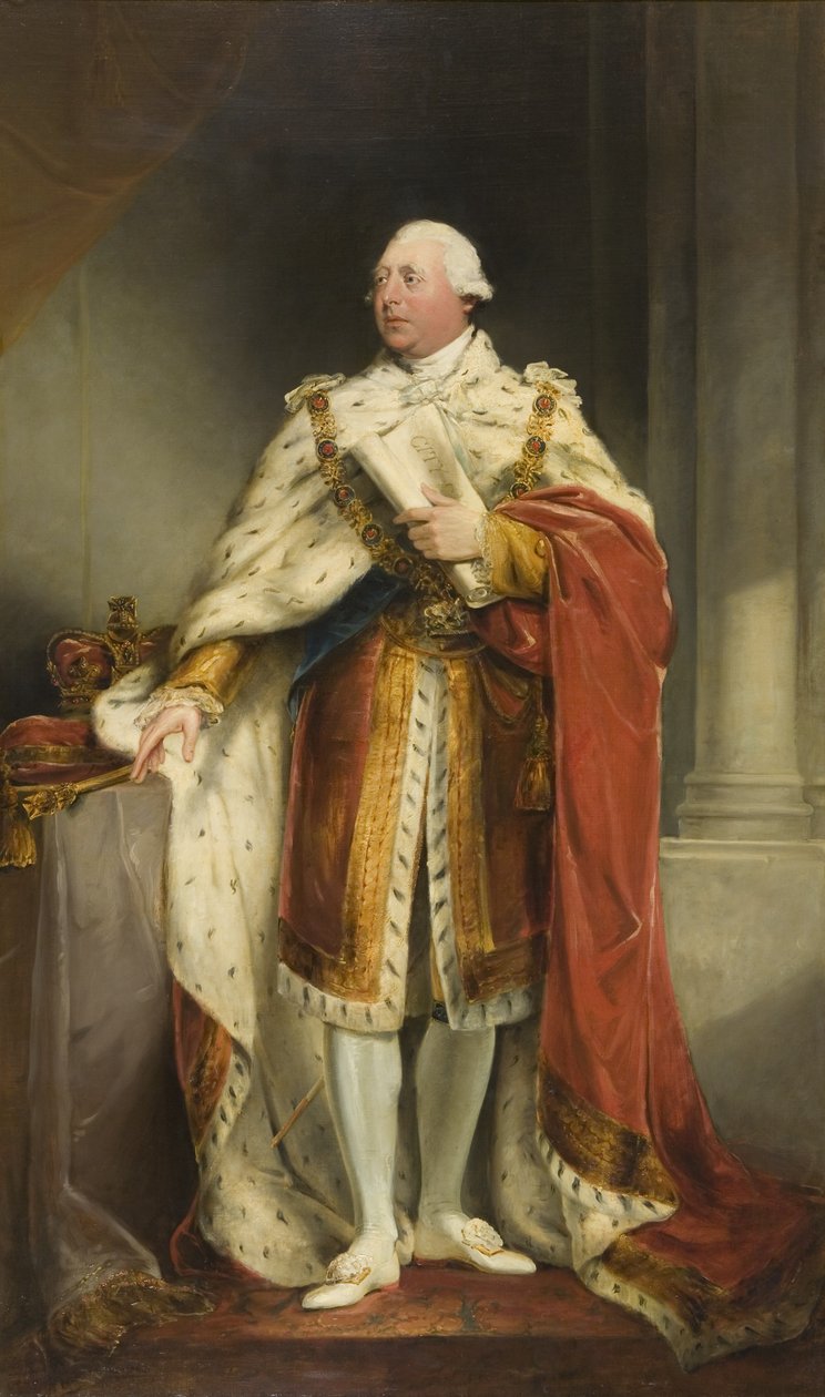 Portret van George III, ca. 1810-15 door Edward Bird