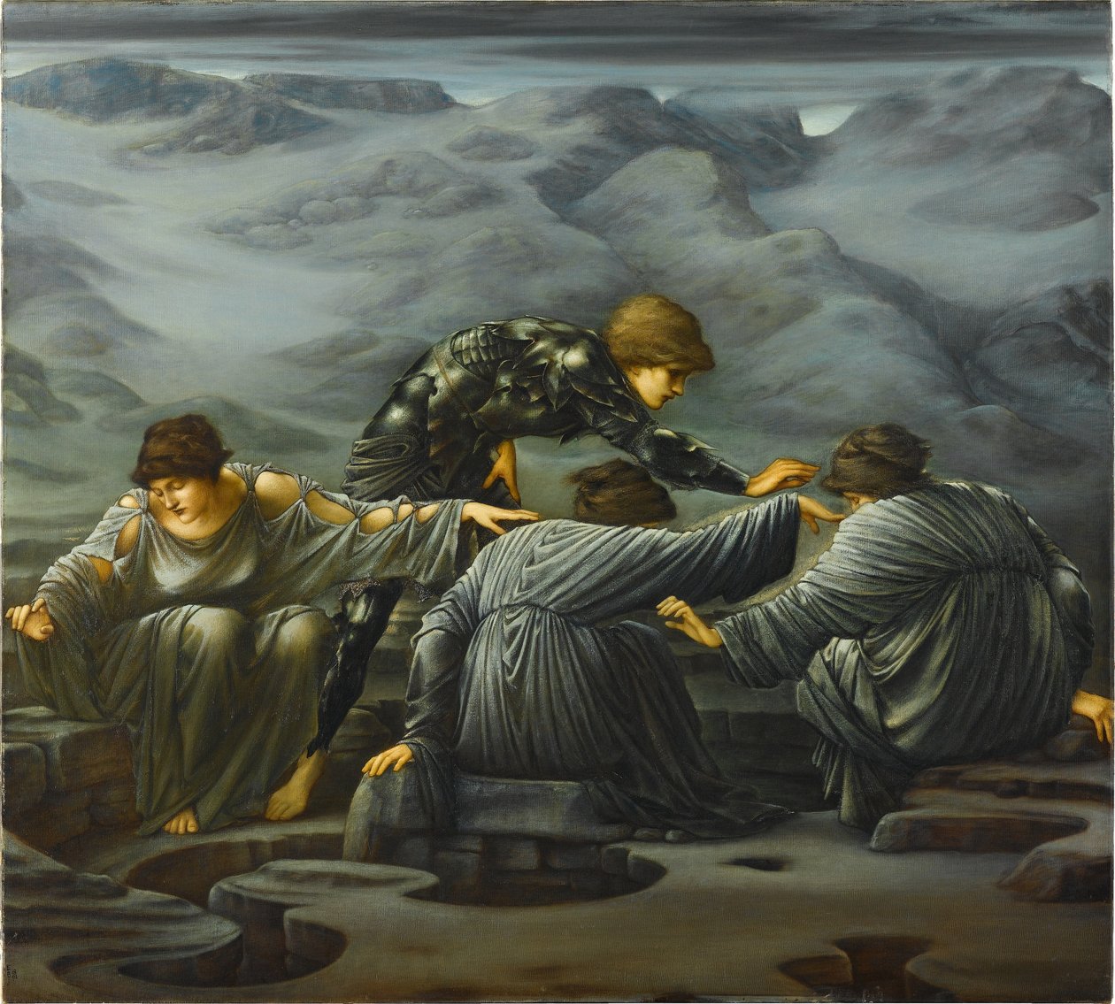 Perseus en de Graïen door Edward Burne-Jones