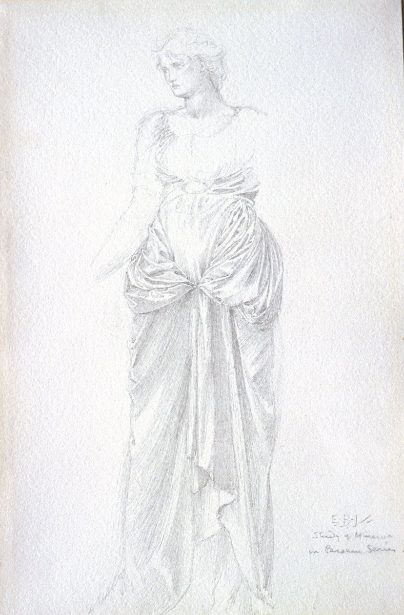 Studie van Minerva door Edward Burne-Jones
