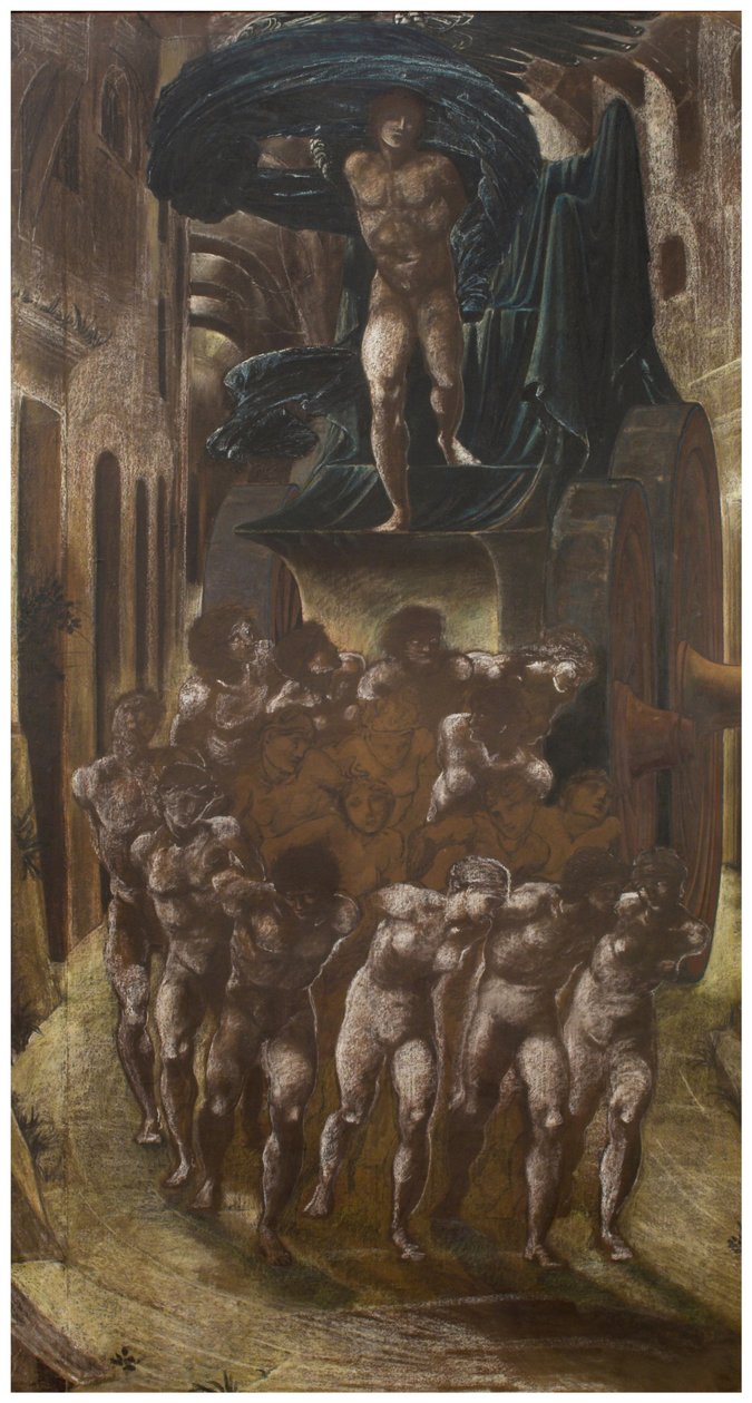 De wagen van de liefde, of de omzwervingen van de liefde door Edward Burne-Jones