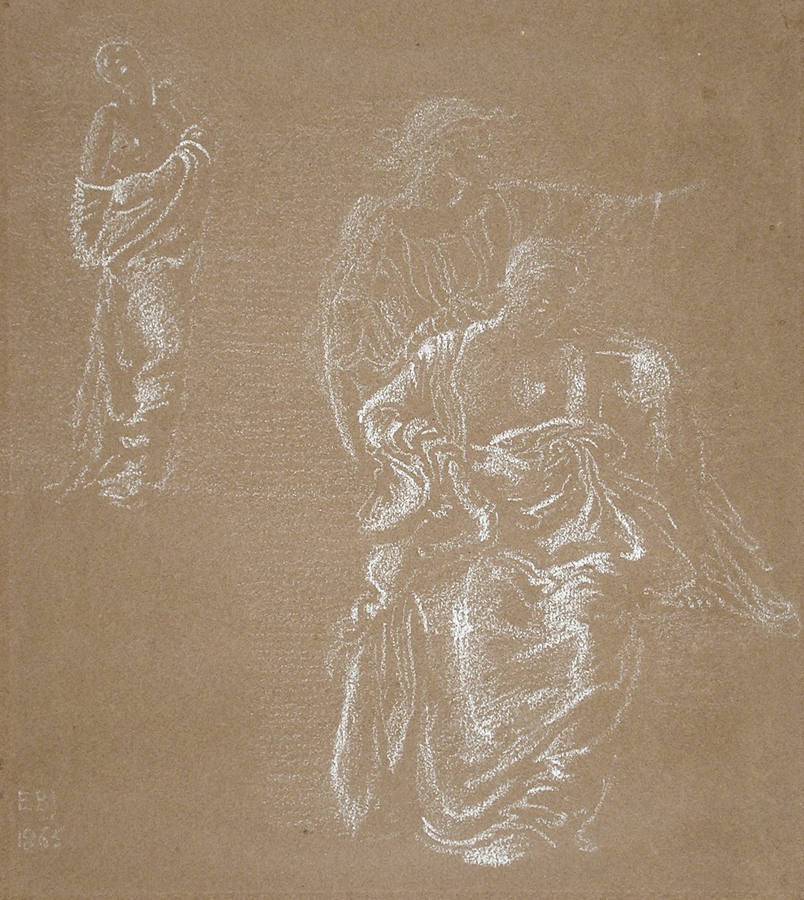 Drie figuren door Edward Burne-Jones