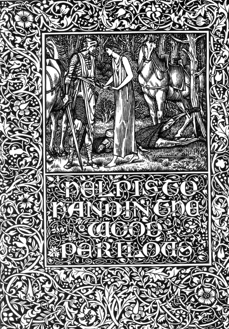 Hulp is nabij in het gevaarlijke bos, 1896 door Edward Burne Jones