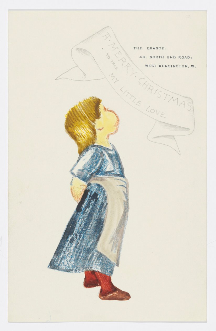 Brief aan de kleindochter van de kunstenaar Angela Thirkell door Edward Burne Jones