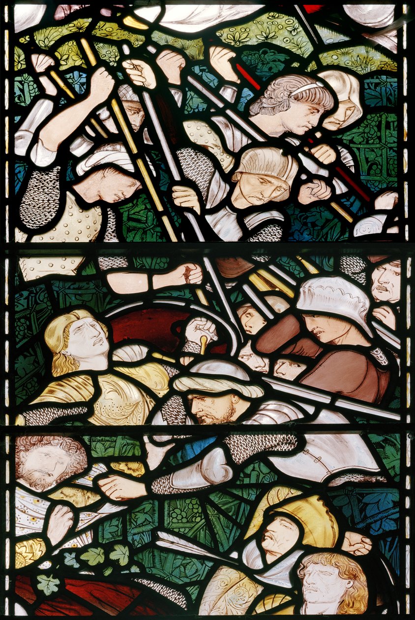 De slag bij Beth-Horon door Edward Burne-Jones